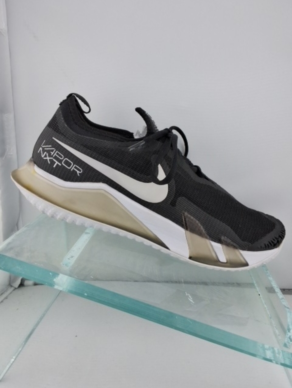 Nike Men's Vapor Knit Black with White and Gold Accents
